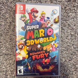 Nintendo Red and Blue Super Mario 3D World Game